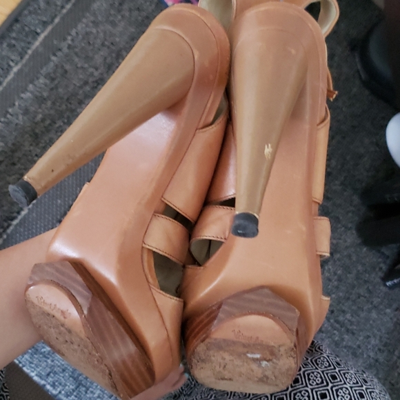 Velvet angeles platforms sandals  leather - Picture 11 of 13